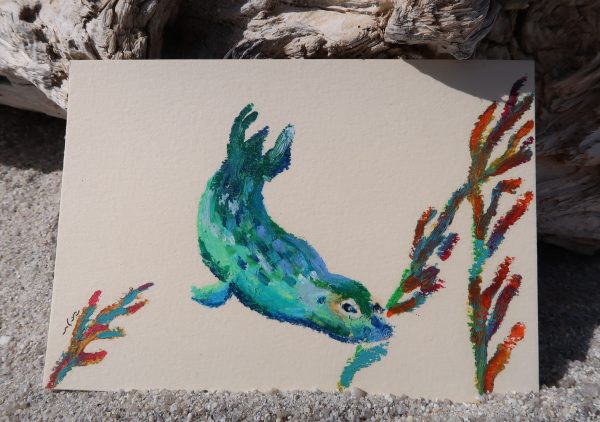 Phoque, pastel gras