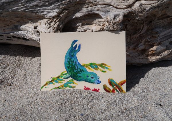 Phoque n°2, pastel gras – Image 3