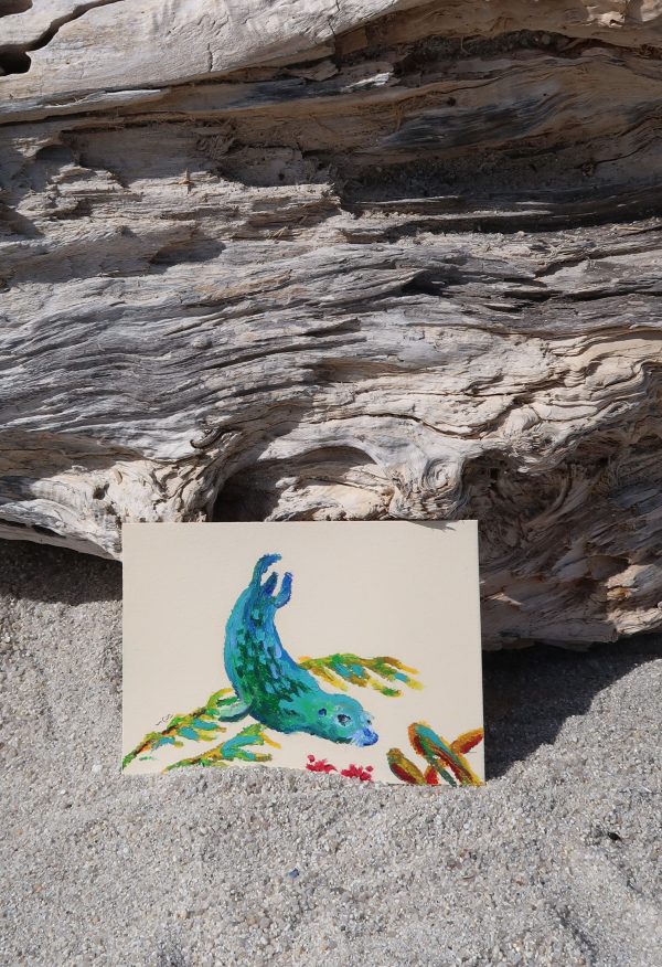 Phoque n°2, pastel gras – Image 2