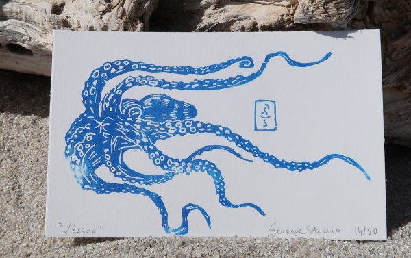L'essor, linogravure