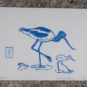 Motherhood, linogravure