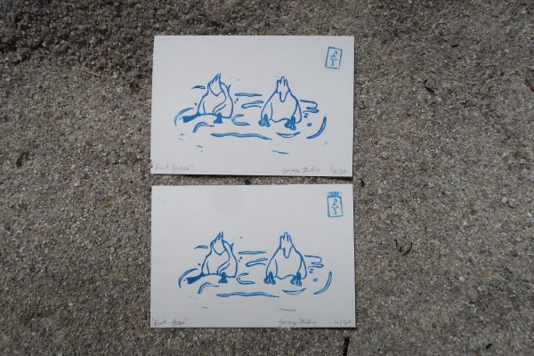 Duck fesses, linogravure – Image 2